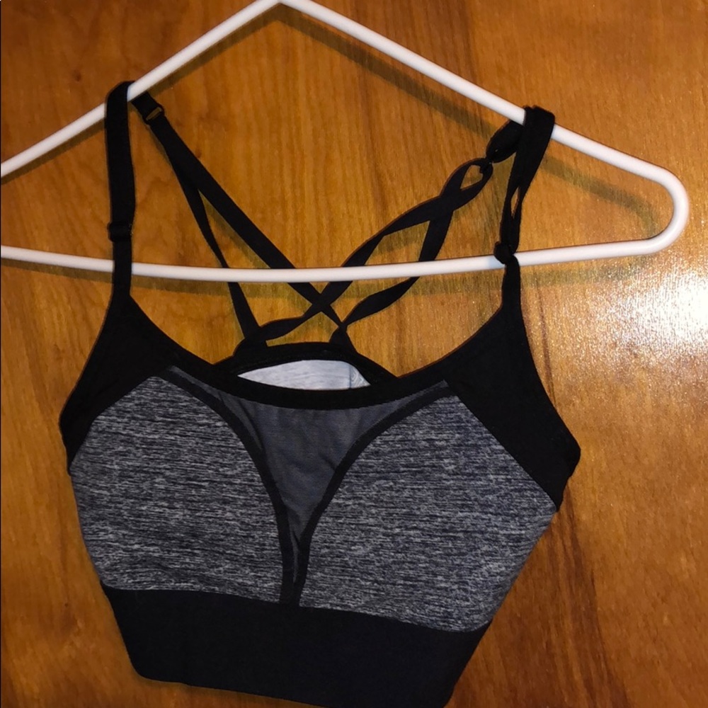 Pink sport bra